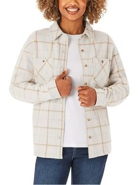 NWT Member's Mark Women's Cozy Button Down